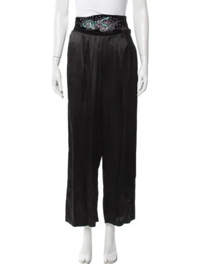 Pre-owned Vintage - Unbranded Vintage Wide Leg Pants In Black