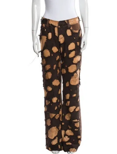 Pre-owned Vintage - Unbranded Vintage Wide Leg Pants In Brown