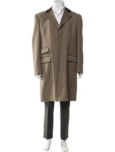 Pre-owned Vintage - Unbranded Vintage Wool Overcoat In Neutral