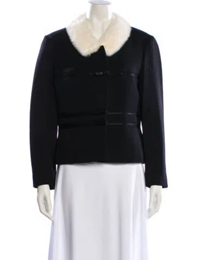 Pre-owned Vintage - Unbranded Virgin Wool Jacket In Black