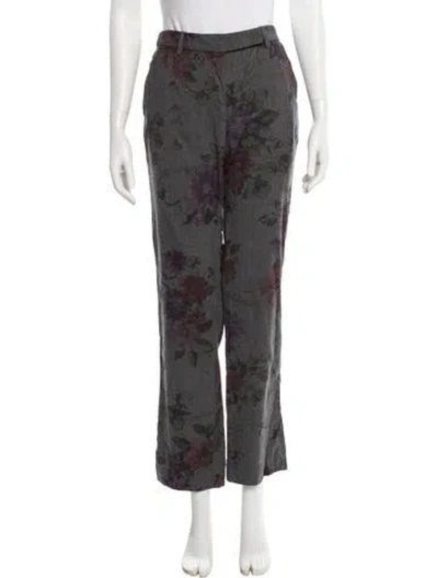 Pre-owned Vintage - Unbranded Virgin Wool Straight Leg Pants In Gray