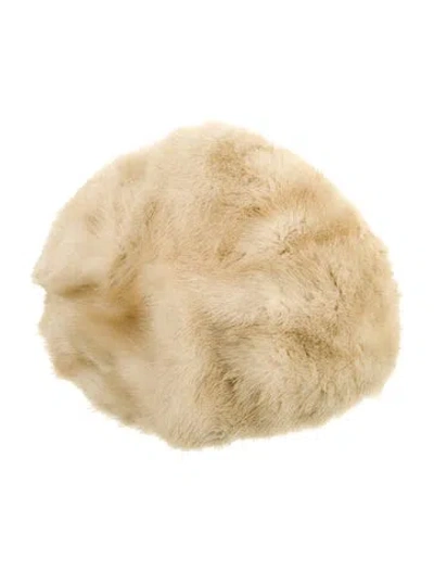 Pre-owned Vintage - Unbranded Winter Fur Hat In Neutral