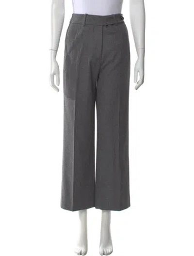 Pre-owned Vintage - Unbranded Wool Wide Leg Pants In Gray