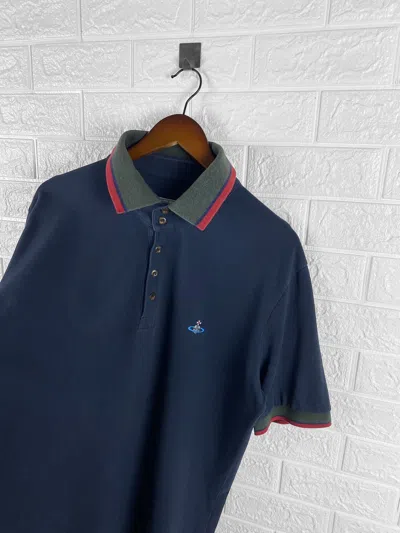 Pre-owned Vintage Vivienne Westwood Polo T Shirt In Blue
