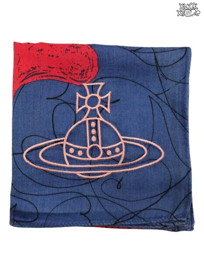 Pre-owned Vintage Vivienne Westwood Scarves/handkerchief/neckerchief In Multicolor