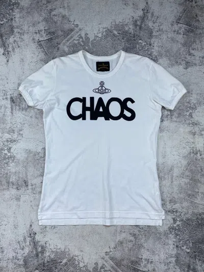 Pre-owned Vintage Vivienne Westwood X Anglomania Chaos White T-shirt