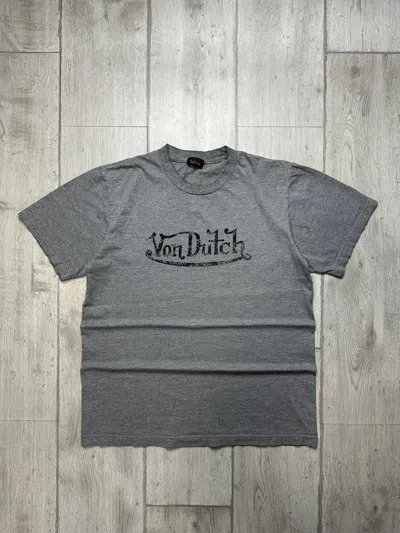 Pre-owned Vintage Von Dutch Tee In Gray