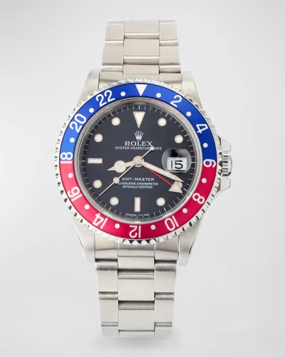 Vintage Watches Rolex Oyster Perpetual Gmt-master 40mm Vintage 1991 Watch In Stainless Steel
