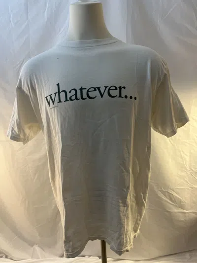 Pre-owned Vintage Whatever T-shirt  Streetwear Funny Y2k Avant Garde In White