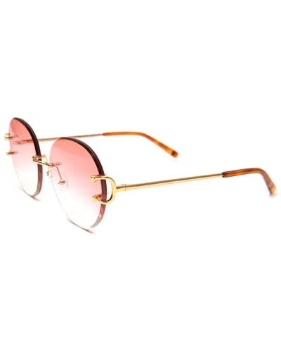 Vintage Wood Collection Unisex Classic C 57mm Sunglasses In Gold