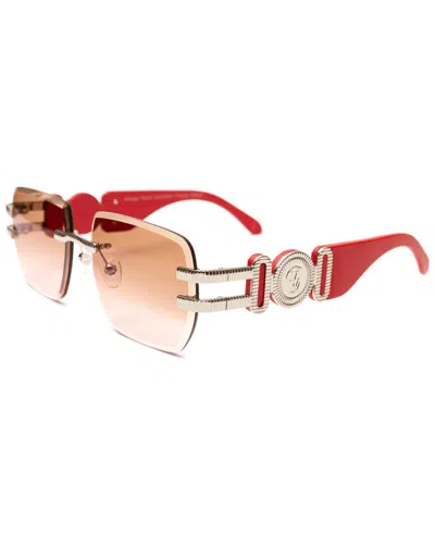 Vintage Wood Collection Unisex Collector 61mm Sunglasses In Silver
