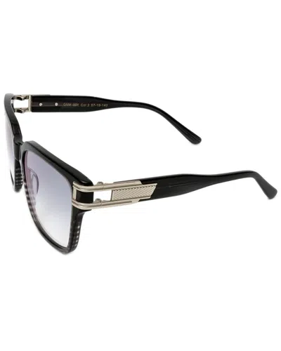 Vintage Wood Collection Unisex Gentlemen 57mm Sunglasses In Silver