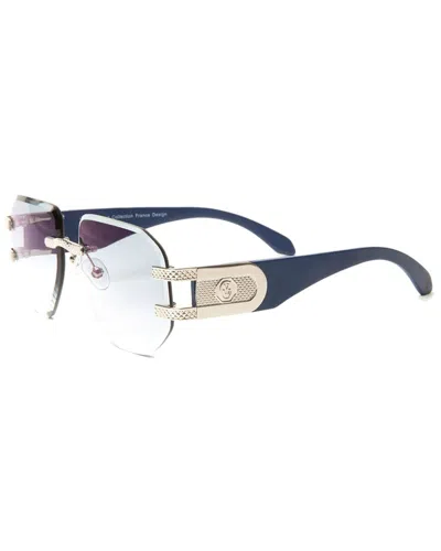 Vintage Wood Collection Unisex Legend 60mm Sunglasses In Silver