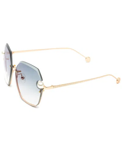 Vintage Wood Collection Unisex Pearl 62mm Sunglasses In Gold