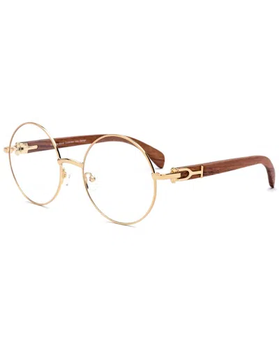 Vintage Wood Collection Unisex Vintage 53mm Optical Frames In Gold