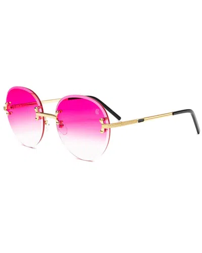 Vintage Wood Collection Unisex Vintage Classic C 58mm Sunglasses In Gold