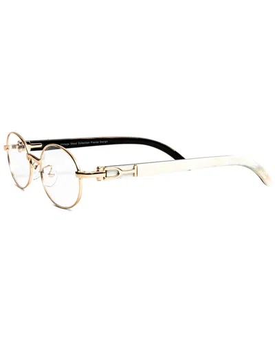 Vintage Wood Collection Unisex White Buffalo 52mm Sunglasses In Gold