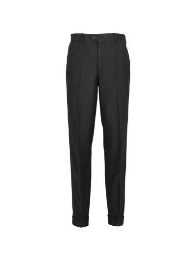 Pre-owned Vintage Wool Trousers In Gray