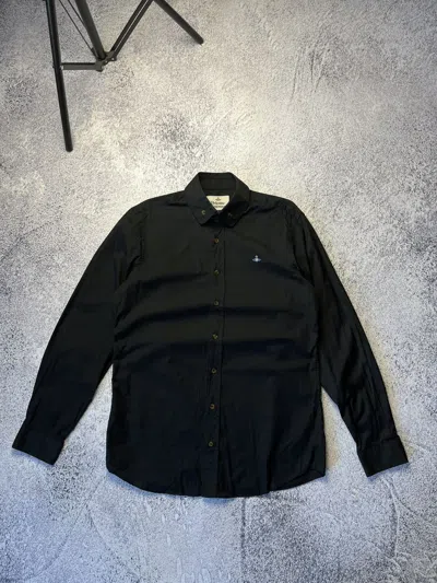 Pre-owned Vintage X Vivienne Westwood Mens Vivienne Westwood Shirts Button Up Luxury T Shirt In Black