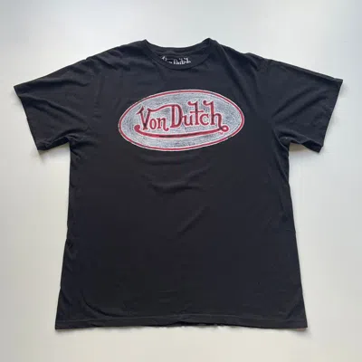 Pre-owned Vintage X Von Dutch Vintage 2000s Von Dutch Graphic T Shirt Large In Black