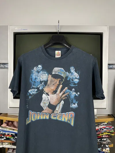 Pre-owned Vintage X Wwe Vintage 00s Wwe John Cena T-shirt In Black