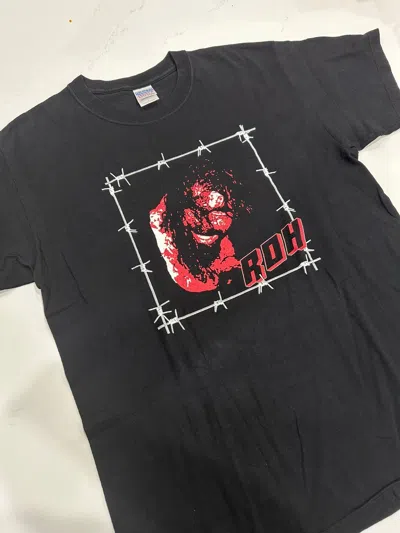 Pre-owned Vintage X Wwe Vintage 2004 Ring Of Honor Roh Mick Foley Hardcore T-shirt In Black