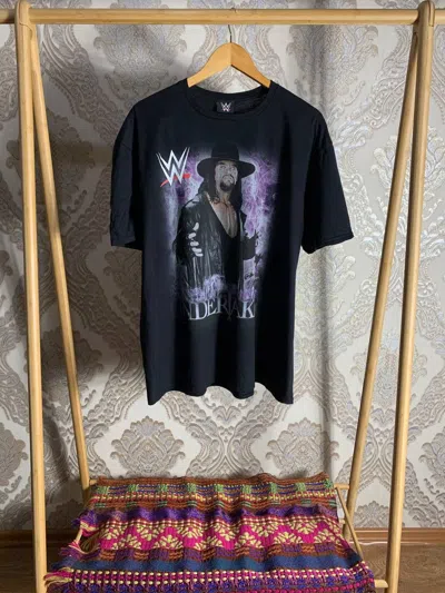 Pre-owned Vintage X Wwe Vintage Wwe Undertaker Wrestling Mania T-shirt Y2k 90's In Black