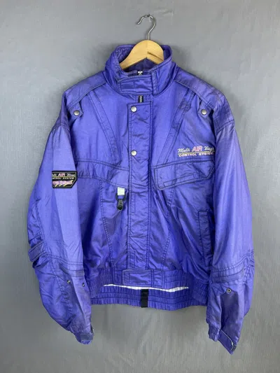 Pre-owned Vintage X Yamaha Vintage Yamaha Japan Multi Air Way Multipocket Jacket In Purple