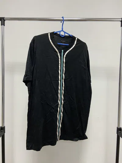 Pre-owned Vintage X Yohji Yamamoto Y 3 Vintage Japanese T Shirt Stripe Y2k In Black