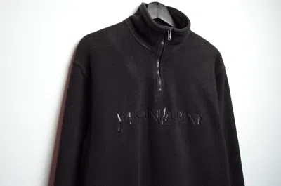 Pre-owned Vintage X Yves Saint Laurent Ysl Fleece Vintage In Black
