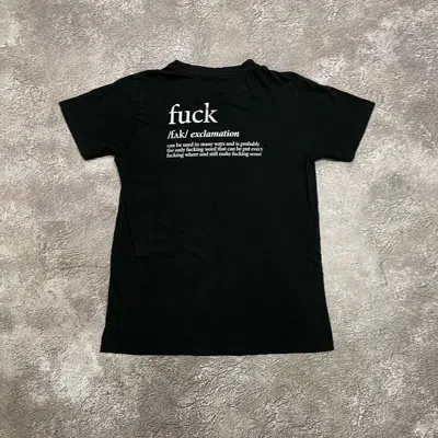 Pre-owned Vintage Y2k Adult Logo Fuck Exclamation Buytee L In Black