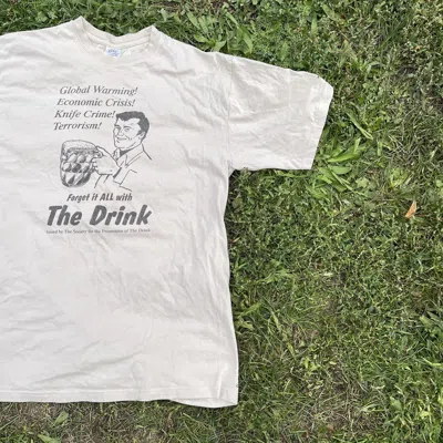 Pre-owned Vintage Y2k Adult Tee Drink Alcohol Buymypiece Xl In Multi