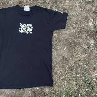 Pre-owned Vintage Y2k Adult Tee Love Love Buymypiece M In Black