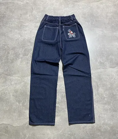 Pre-owned Vintage Y2k Baggy Pants Hip-hop Style Rois Japan Jeans In Blue