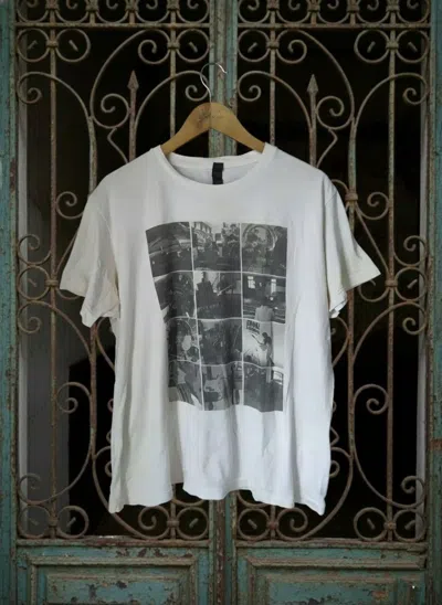 Pre-owned Vintage Y2k Franz Ferdinand Photo Collage T-shirt Indie Rock Band In White