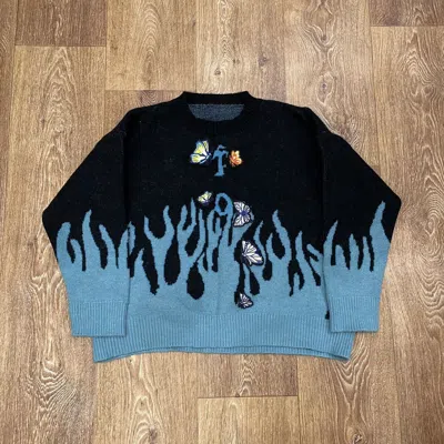 Pre-owned Vintage Y2k Sweater Art Mohair Streetwear Kanye S In Multi