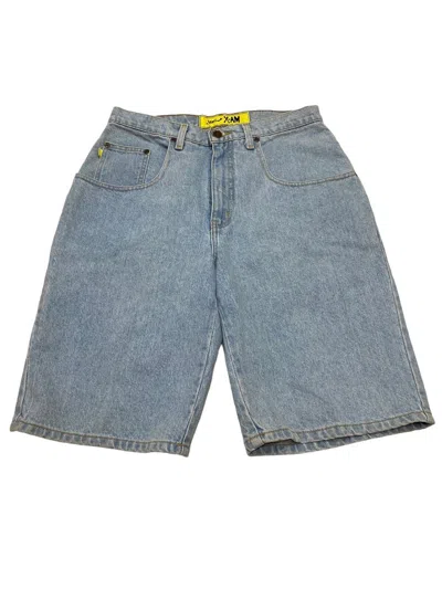 Pre-owned Vintage Y2k X-am Baggy Denim Shorts Jorts In Blue