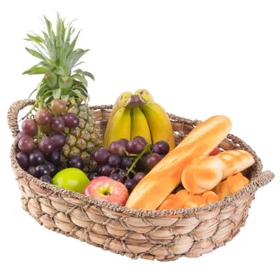 Vintiquewise Bread Basket In Brown