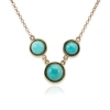 Vintouch Italy Satellite Rose Gold Vermeil Amazonite Necklace