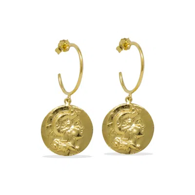 Vintouch Italy Women's Achilles Gold-plated Hoop Earrings