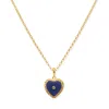 Vintouch Italy Women's Blue / Gold Lovelight Gold-plated Blue Heart Necklace In Multi