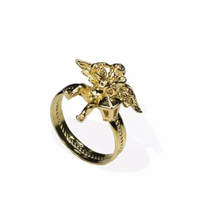 Vintouch Italy Women's Gold Cherubino Band Ring