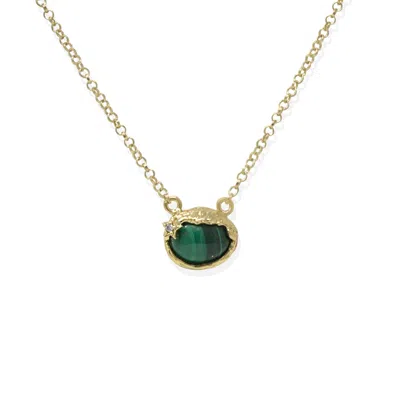 Vintouch Italy Women's Green Ad Astra Gold-plated Malachite Necklace
