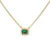 Vintouch Italy Women's Green / Gold Luccichio Green Quartz And Pearl Necklace In Multi