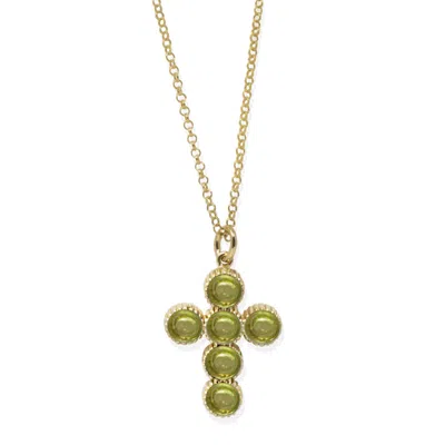 Vintouch Italy Women's Green Hope Gold-plated Peridot Necklace