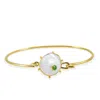 Vintouch Italy Women's Green / White / Gold Rebel Rebel Pearl Bracelet With Emerald In Multi