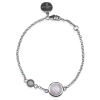 Vintouch Italy Satellite Sterling Silver Kunzite & Opal Bracelet In Opal