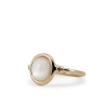Vintouch Italy Satellite Rose Gold Vermeil Moonstone Ring In Moonstone