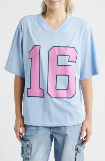 Vinyl Icons 16 Graphic V-neck T-shirt In Blue