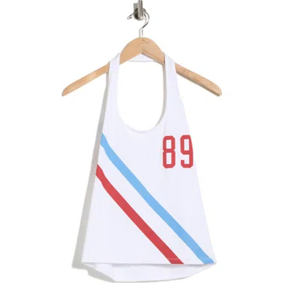 Vinyl Icons 89 Graphic Halter Tank In Animal Print